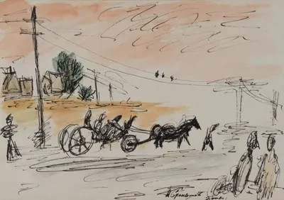 Слепышев Анатолий Степанович. Повозка. 2002.