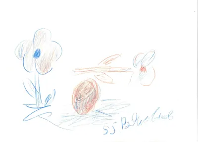 Яковлев Владимир Игоревич (?). Два цветка и яблоко. 1995.