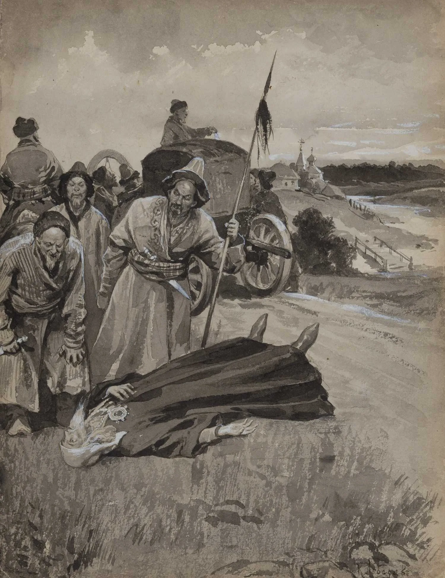 Лебедев Клавдий Васильевич. Эпизод из русской истории. Митрополит Киевский и всея Руси Макарий I. 1890-е-1900-е годы.
