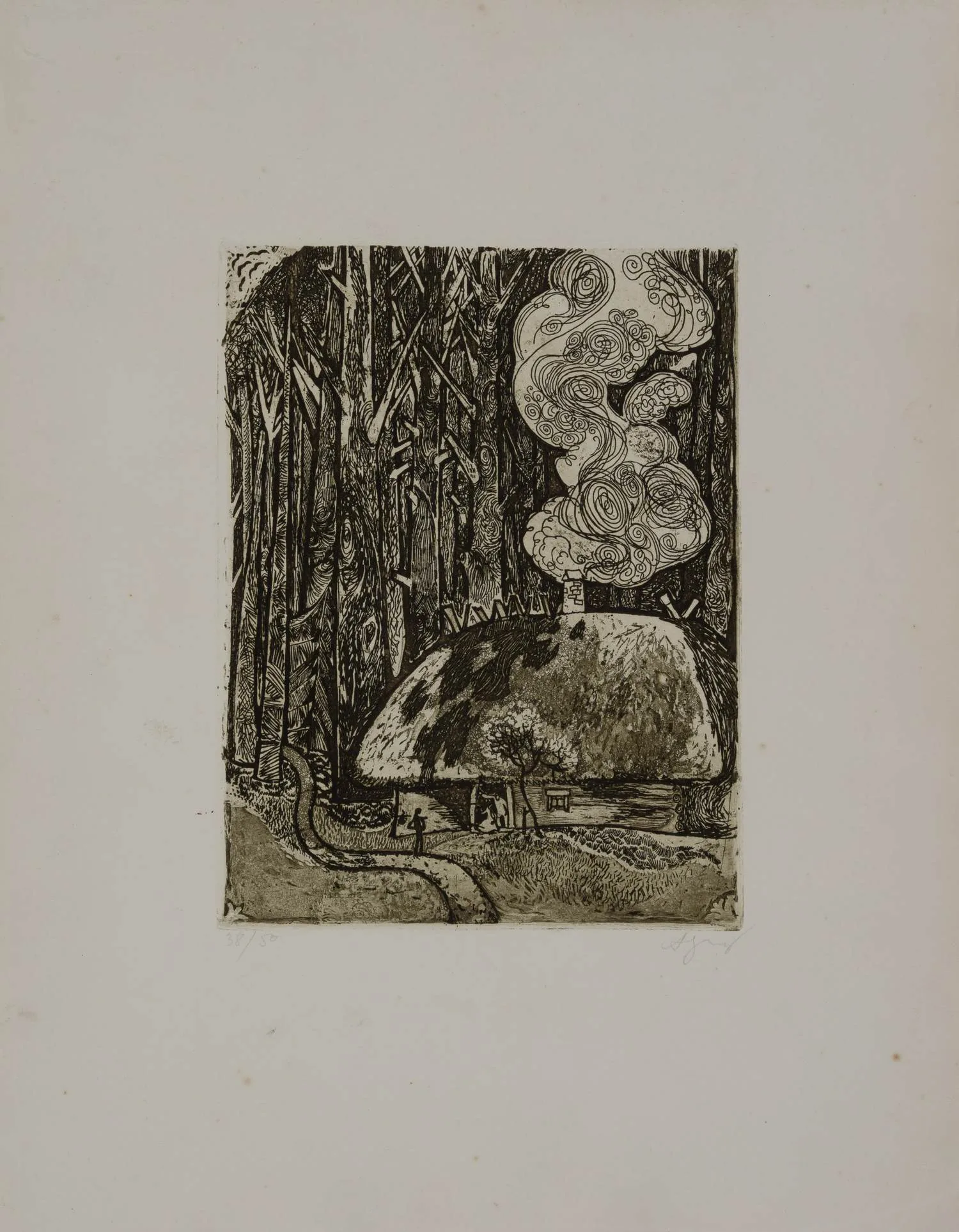 Азатян Жора Алибекович (?). Домик в лесу. 1970-е годы.