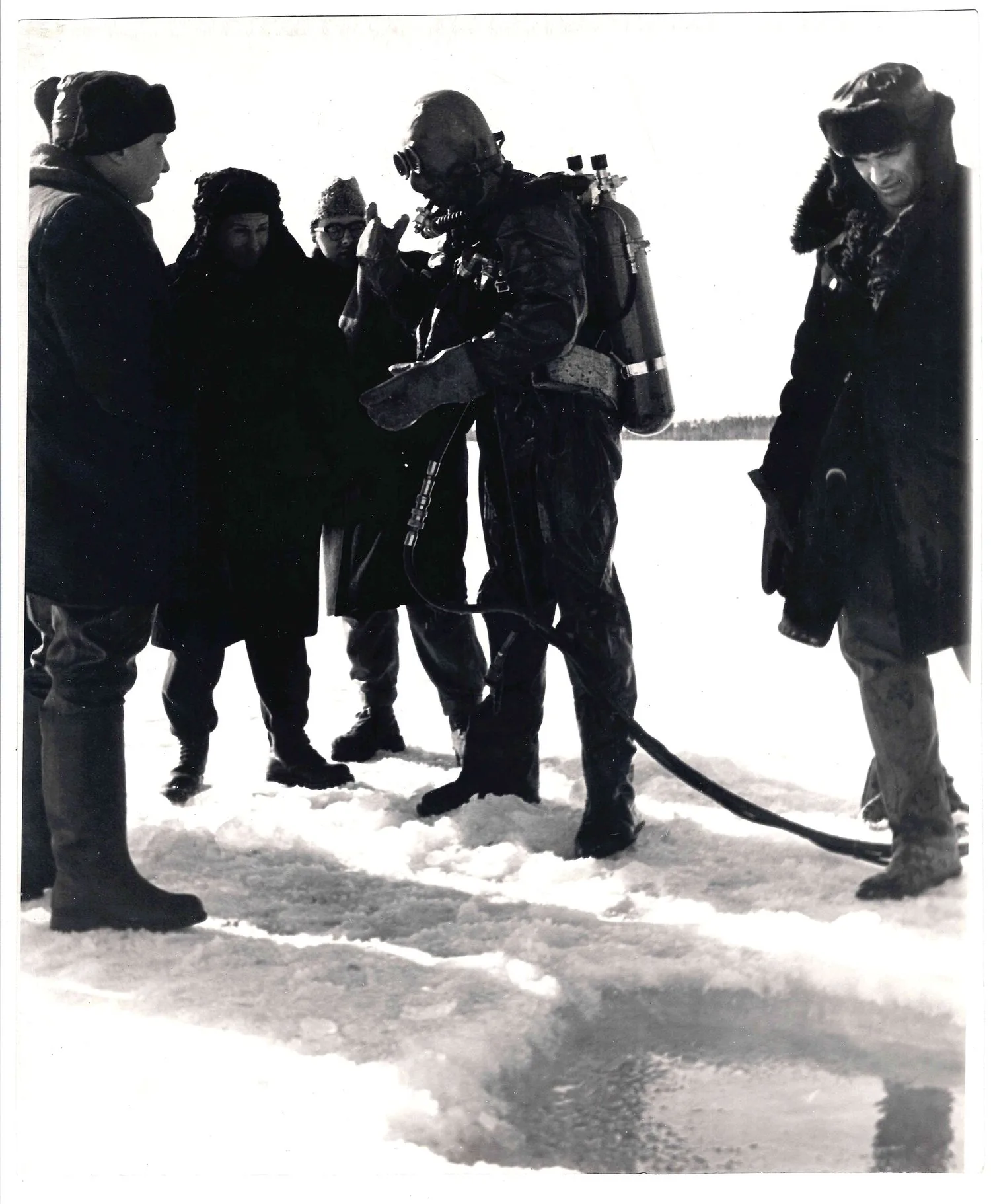 Фотография «Водолаз». СССР, 1960-е годы.