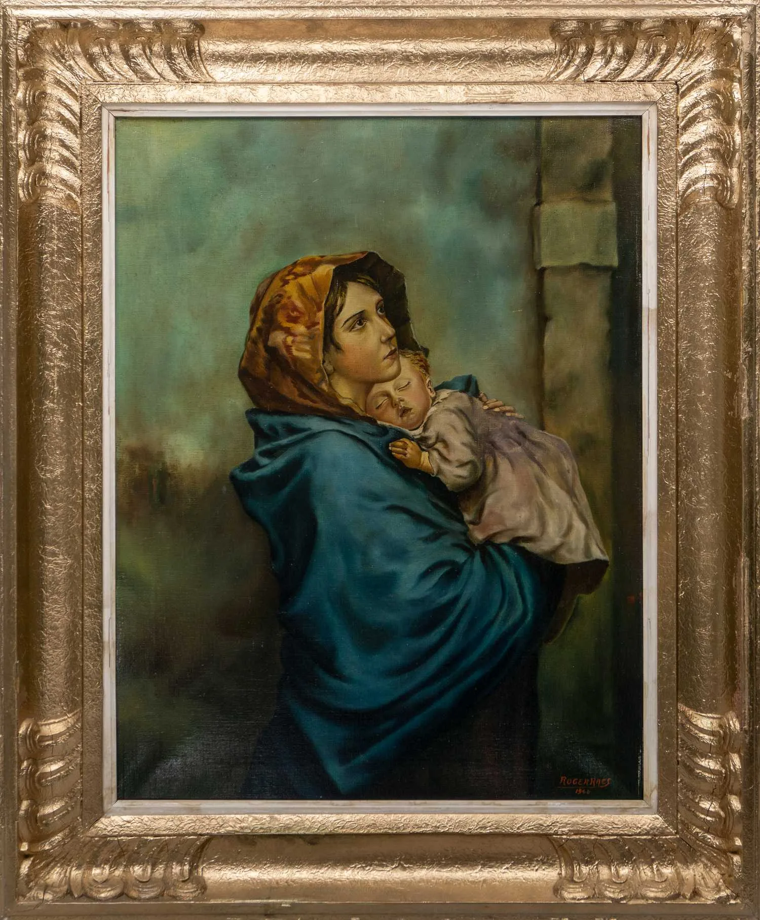 Копия с картины Роберто де Феруцци. Роджер Рейс. Мадоннина. 1940.