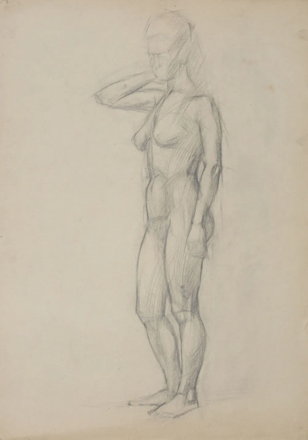 Неизвестный художник. Натурщица. 1970-е годы.
