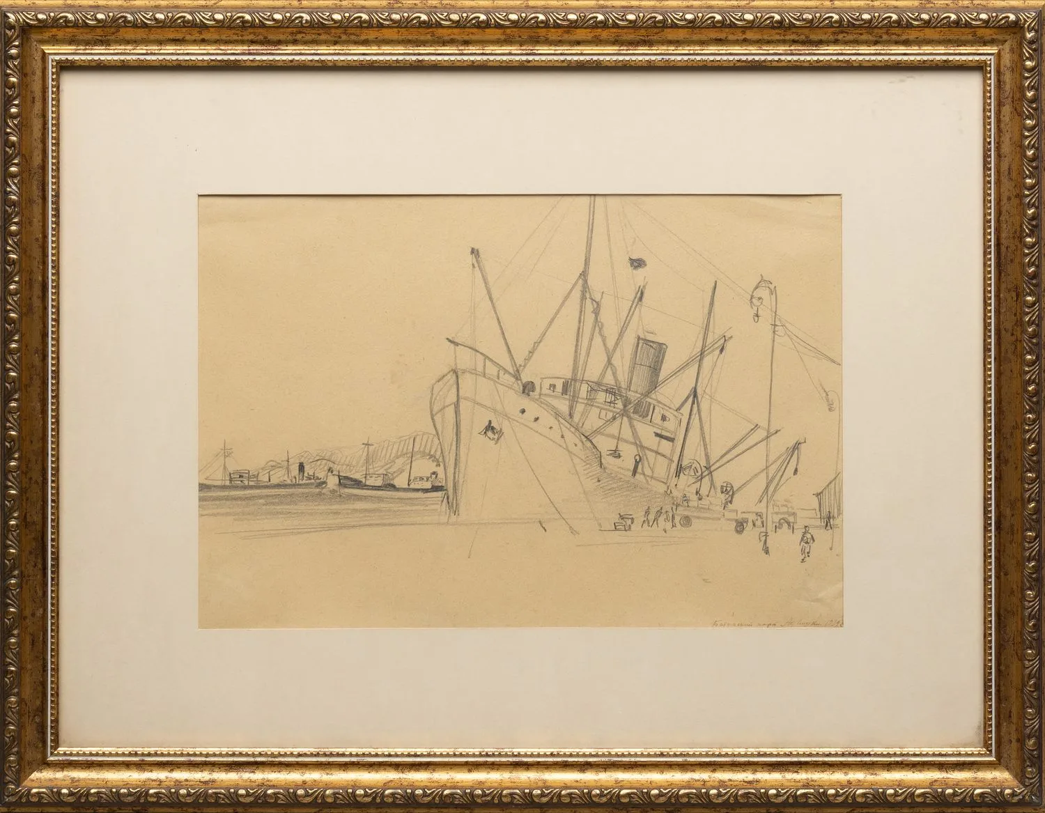 Лучишкин Сергей Алексеевич. Батумский порт. 1929.