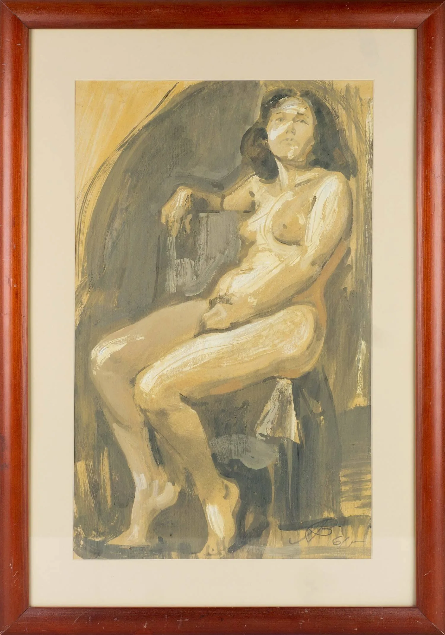 Любимов Валентин Васильевич. Обнаженная. 1961.