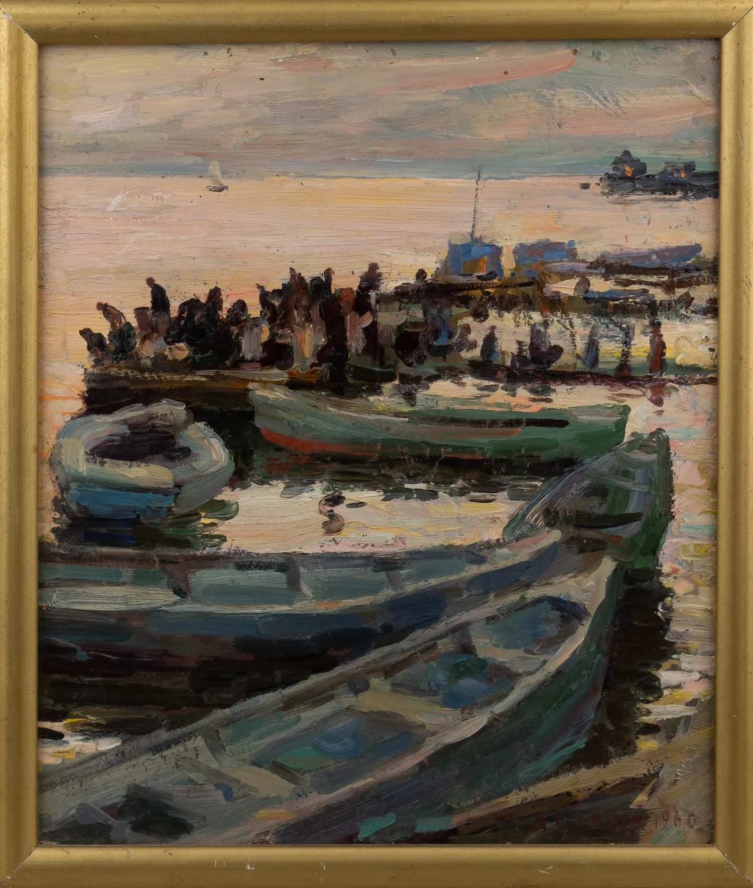 Белых Алексей Павлович. Вечер на Волге у Костромы. 1960.