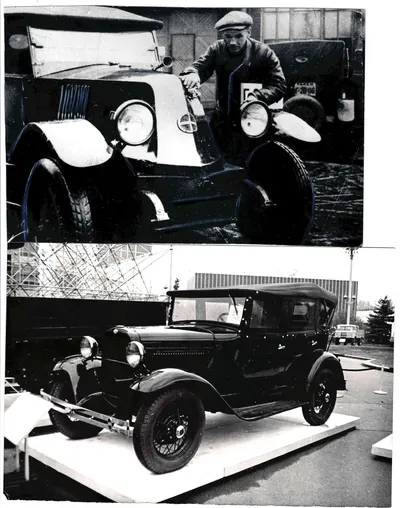 2 фотографии «История московского такси». Снимки 1930-х 1960-х годов, печать - вторая половина XX века.