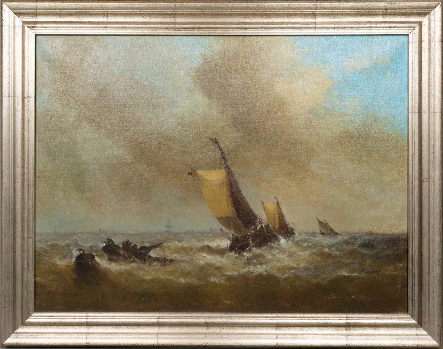 Ван дер Хейде Франс (Frans van der Heide). Шторм. Голландия, вторая половина XX века.