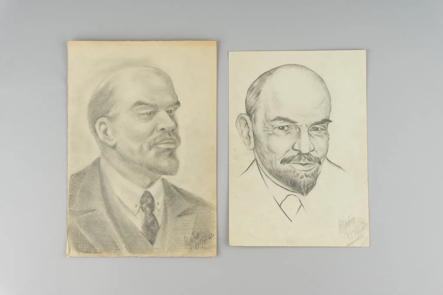 Цыбин Борис Александрович. Два рисунка В.И.Ленина. 1962-1963.