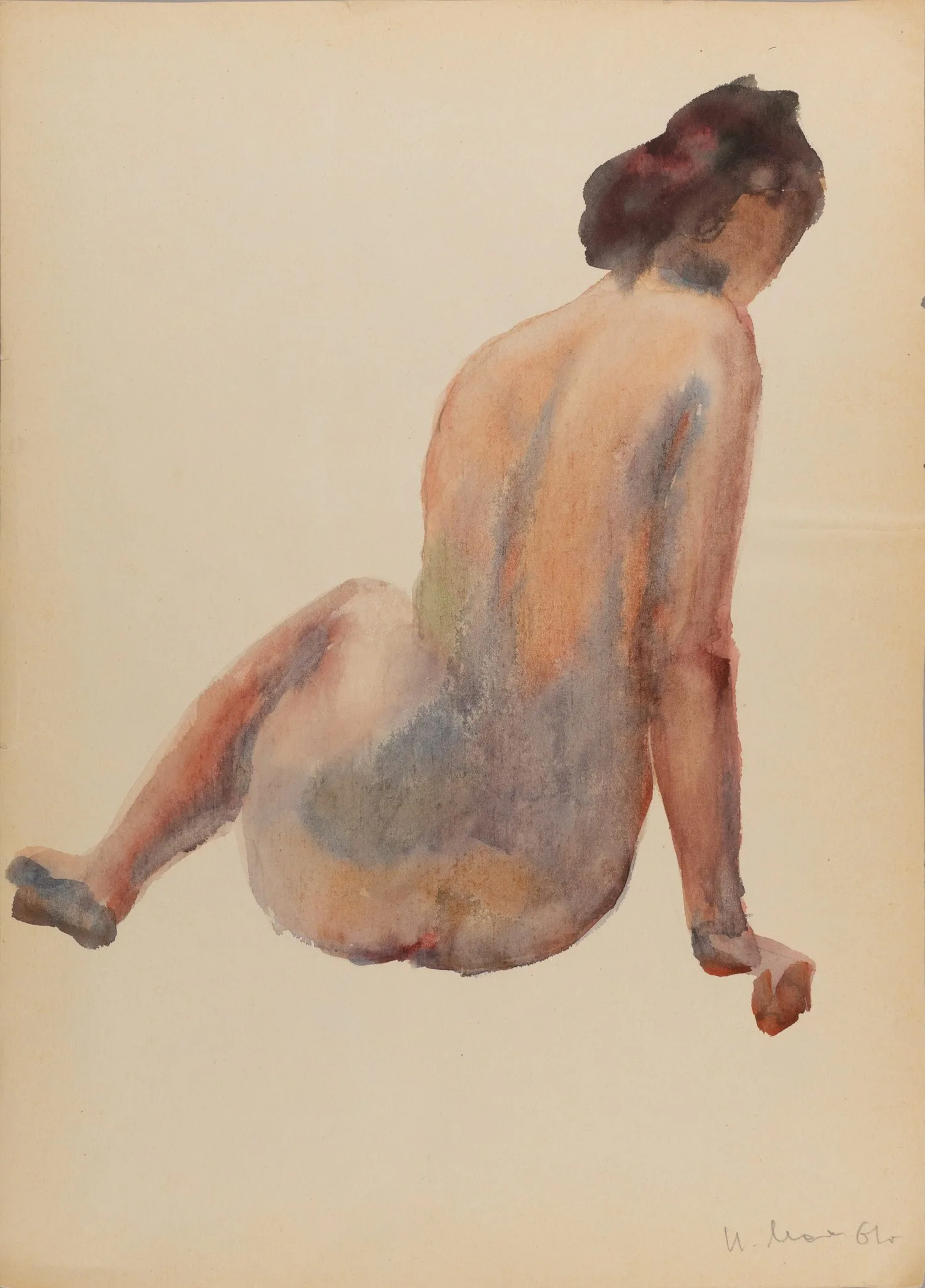 Махов Иван Васильевич. Натурщица сидящая. 1961.