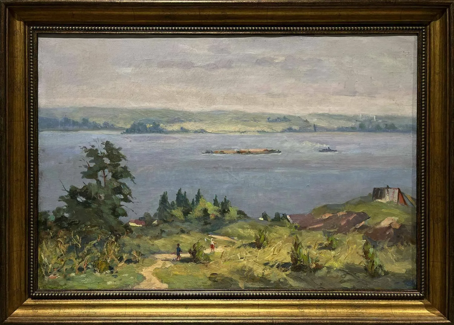 Коган-Шац Матвей Борисович. У реки. 1960-е годы.