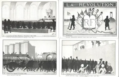 10 открыток (серия) «Великая Французская революция». Издание НРЮ, 1910-е годы.