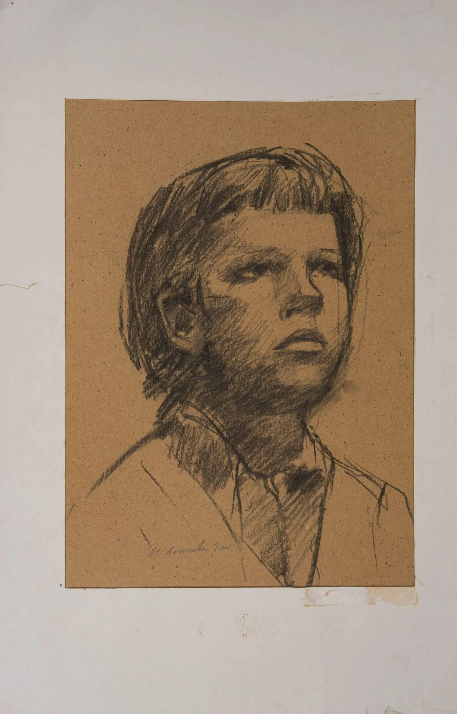 Логунова И. Портрет мальчика. 1960-е - 1970-е годы.