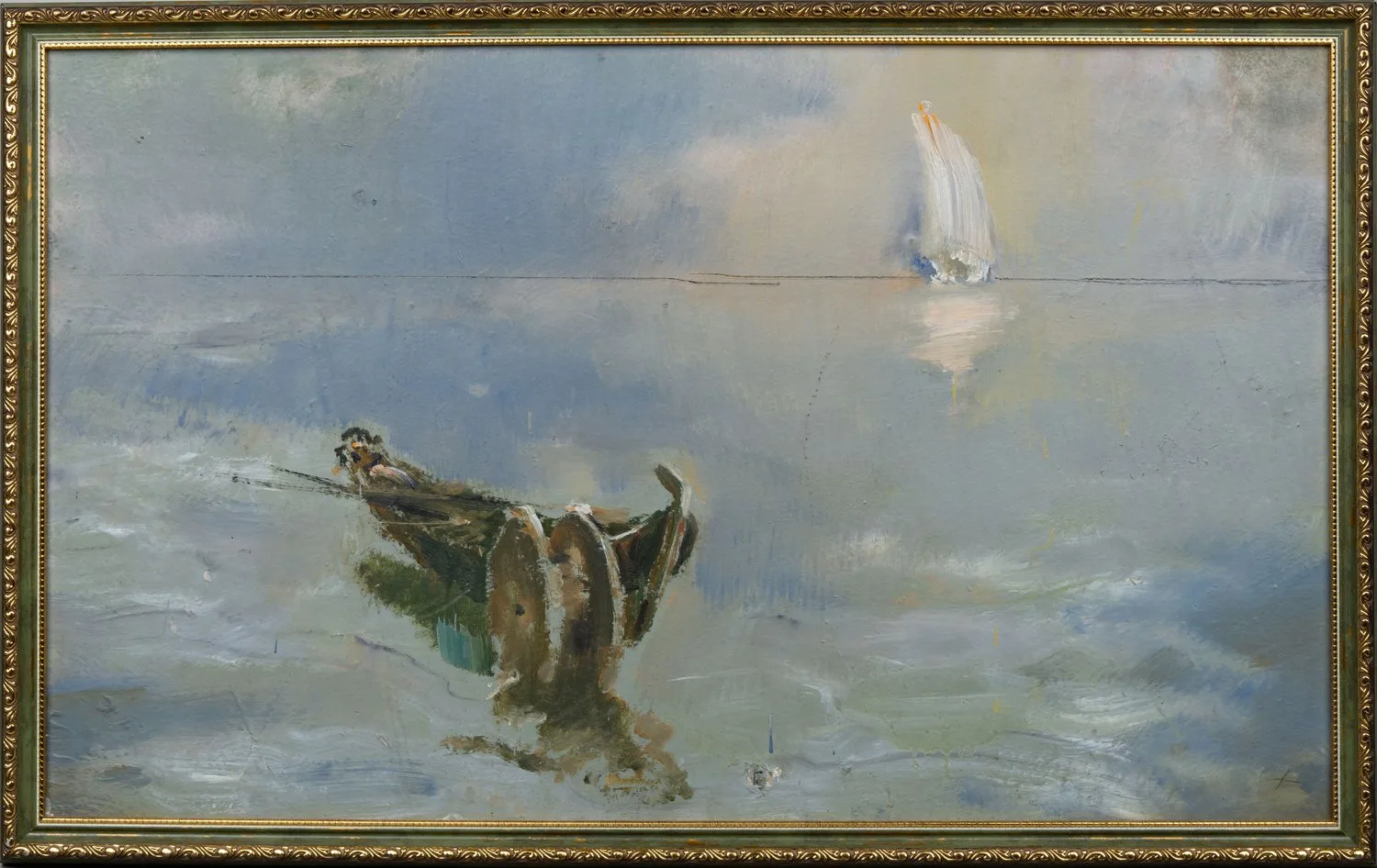 Дмитриев Поликарп Петрович (?). Морской пейзаж. 1950-е годы.