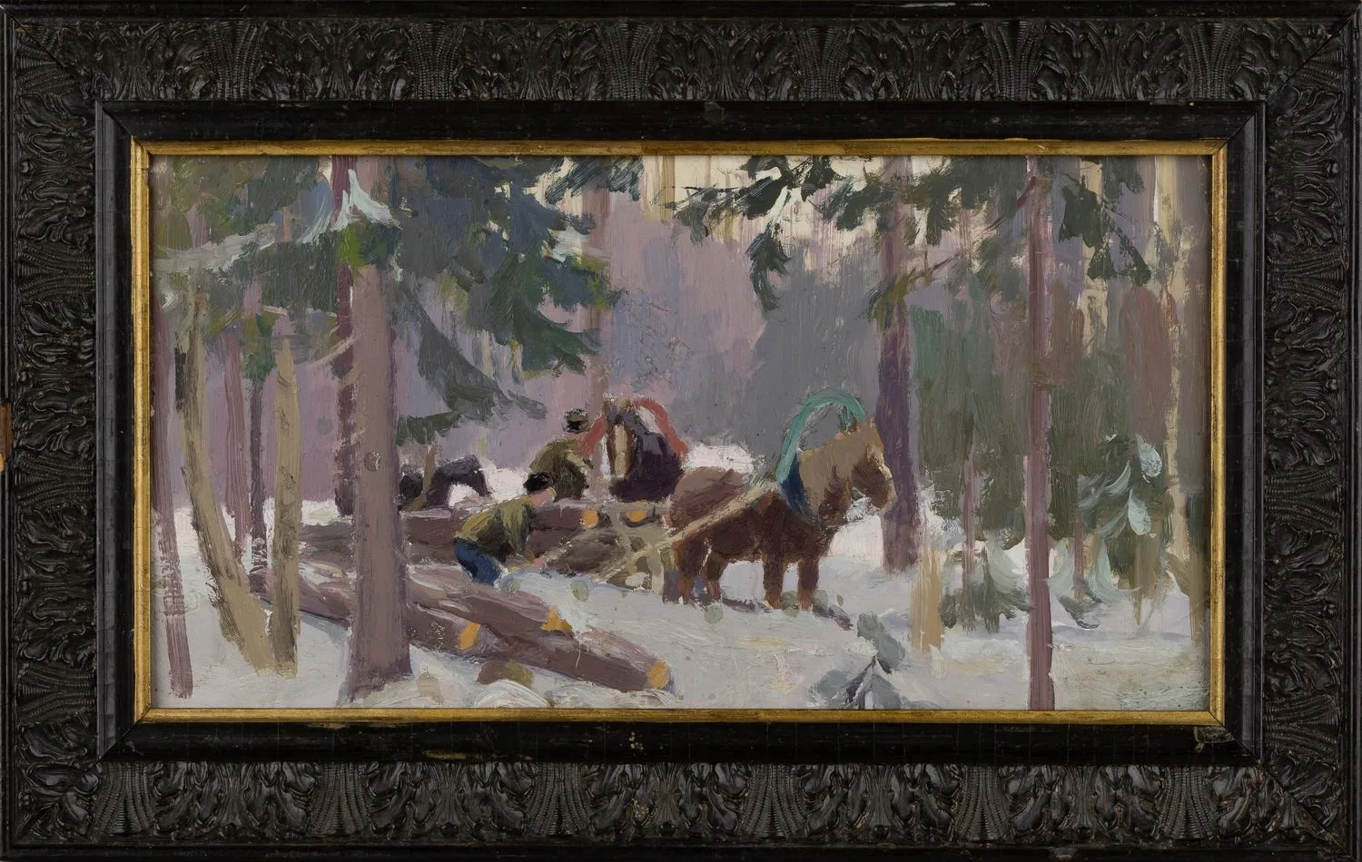 Неизвестный художник (По подписи Остроухов И.). В глуши. 1900-е годы.