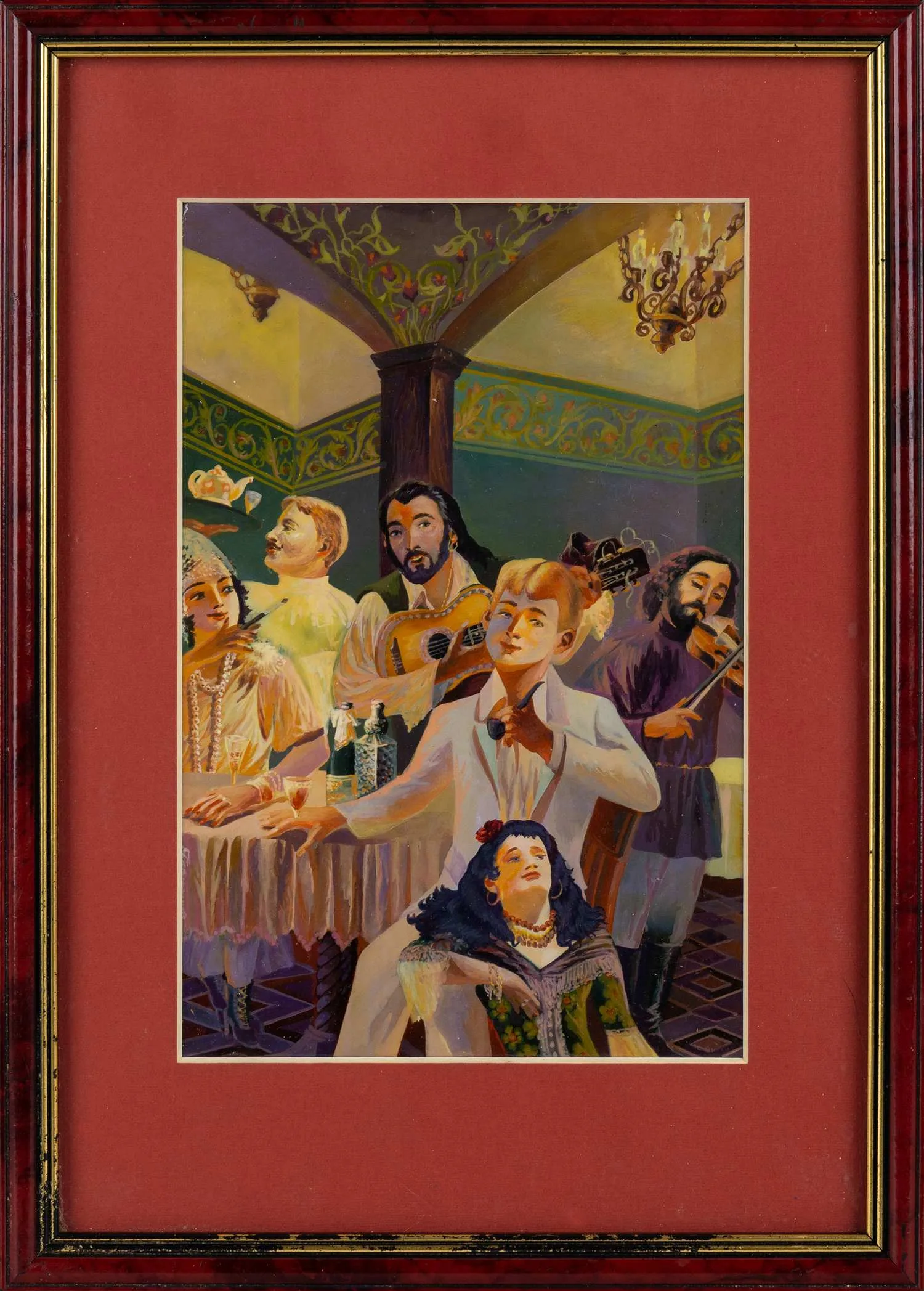 Полухин Сергей Валентинович. Есенин в трактире с цыганами. 2009.