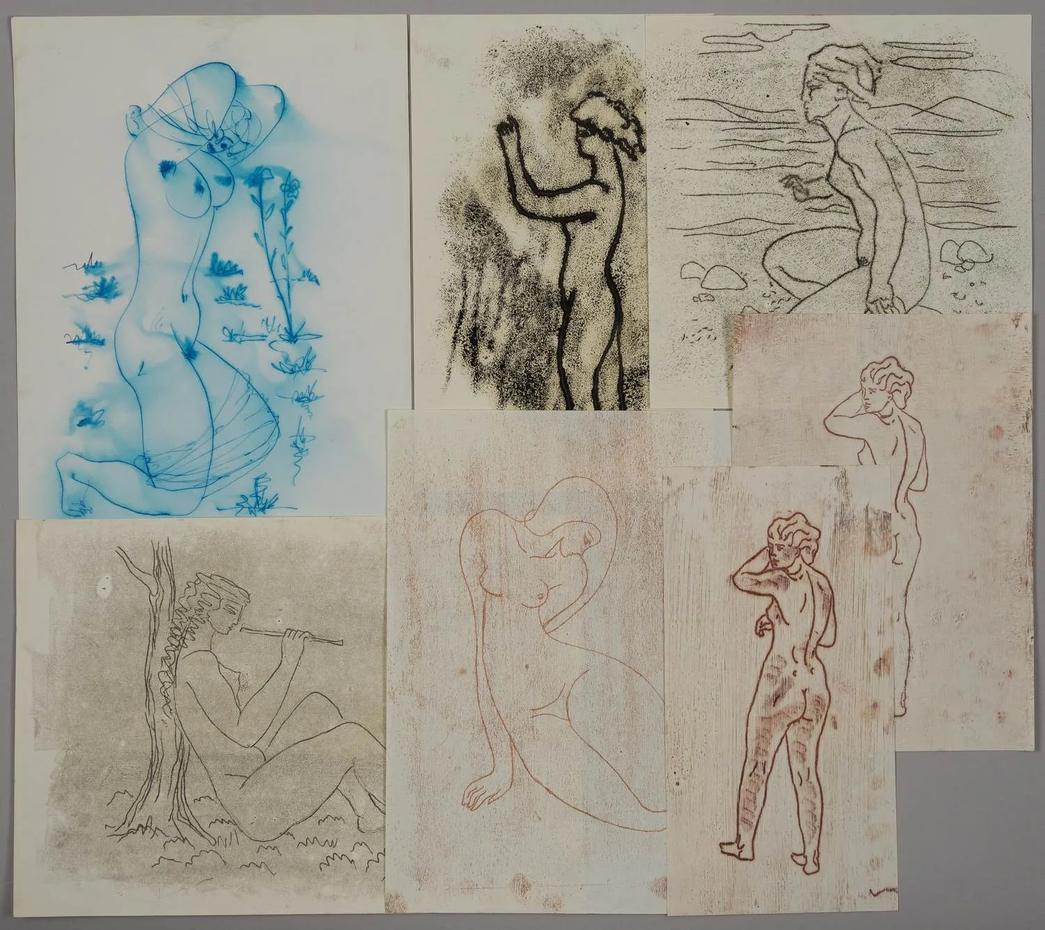 Рябов Сергей. Обнаженные этюды. 1980-е - 1990-е годы.