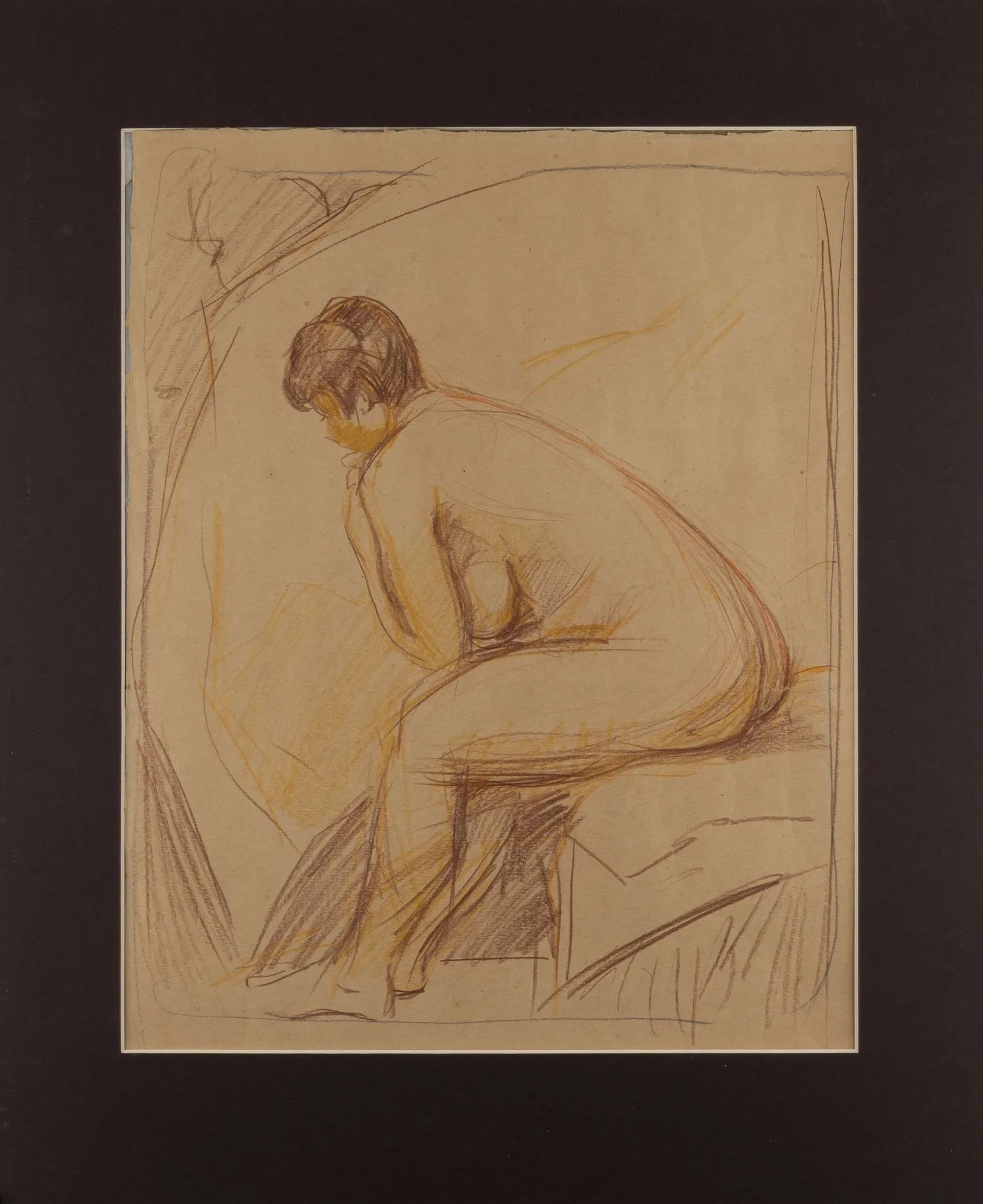 Неизвестный художник. Натурщица. 1960-е годы.