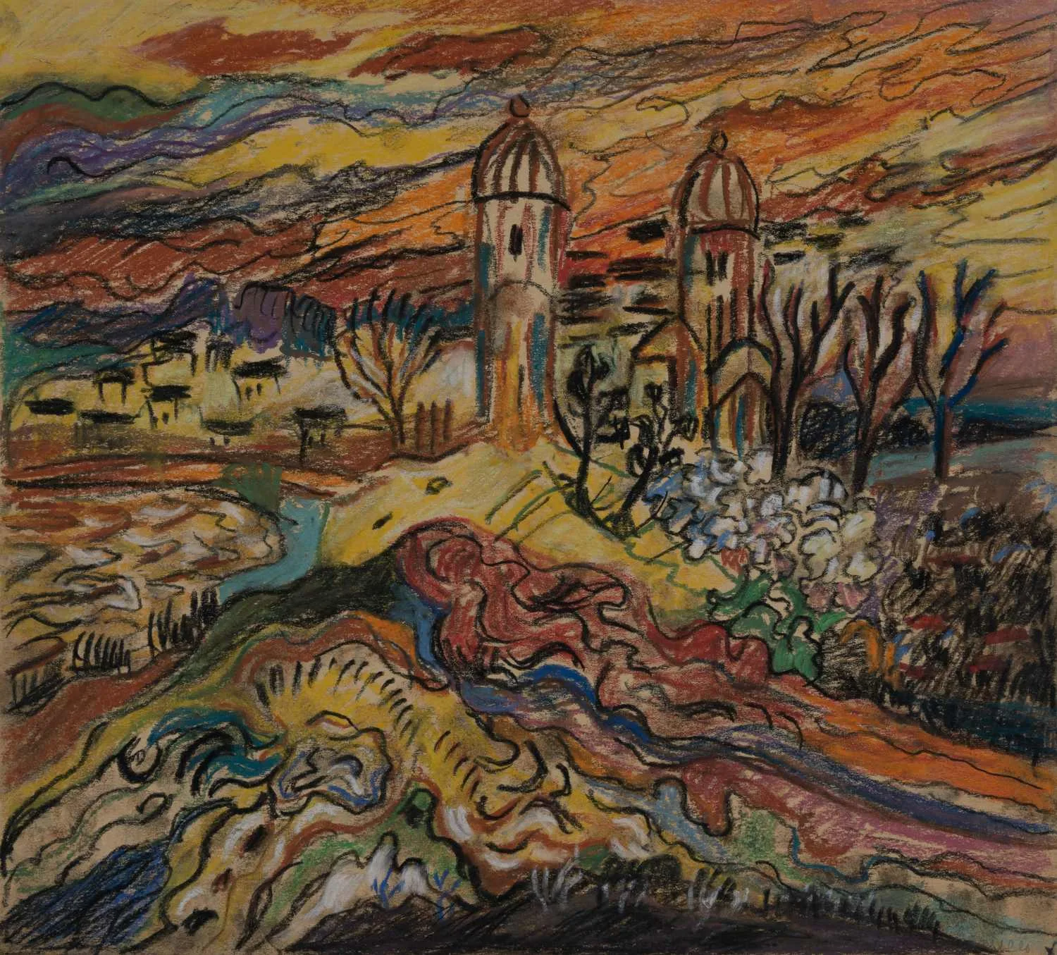 Кривошей Лидия Игоревна. Осенний город. 2010-е годы.