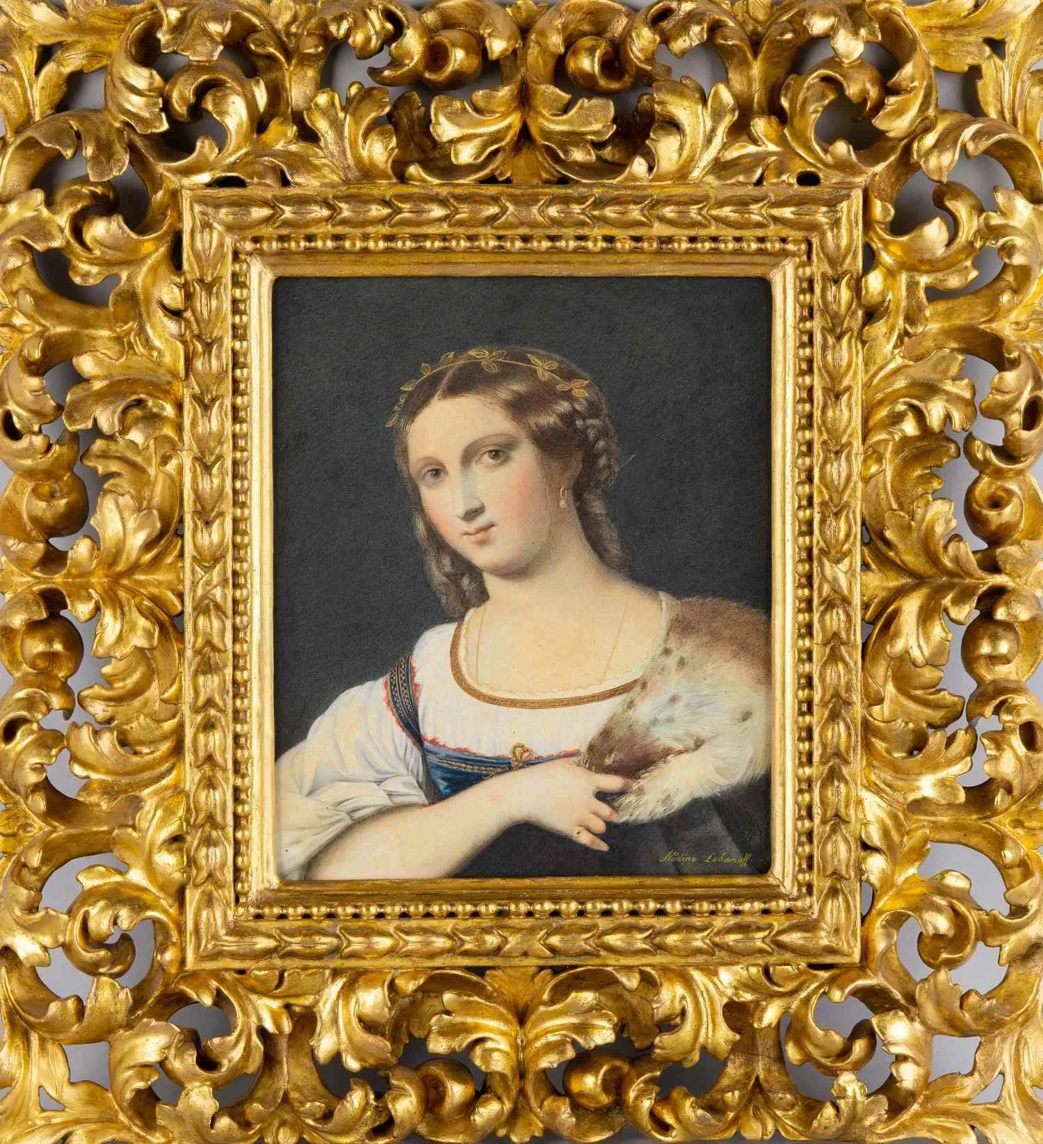 Лобанова Надежда (Lobanoff Nadine). Форнариана (по картине Себастьяно дель Пьомбо). XIX век.