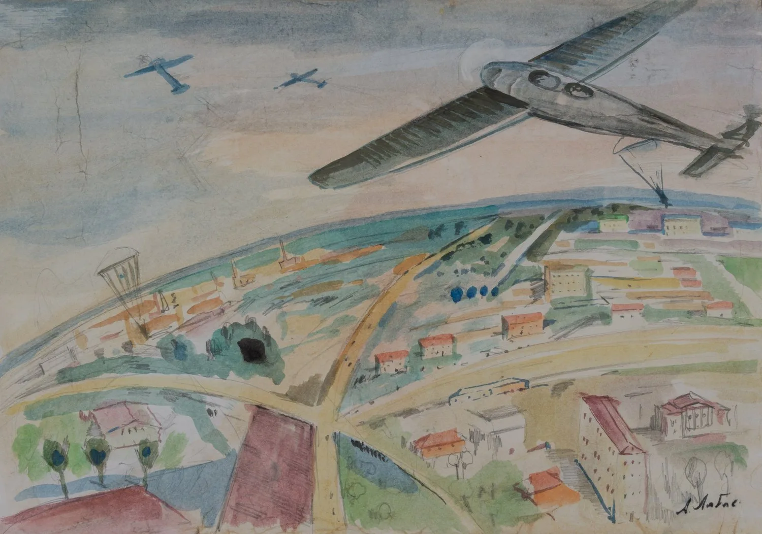 Лабас Александр Аркадьевич. Над городом. 1960-е годы.