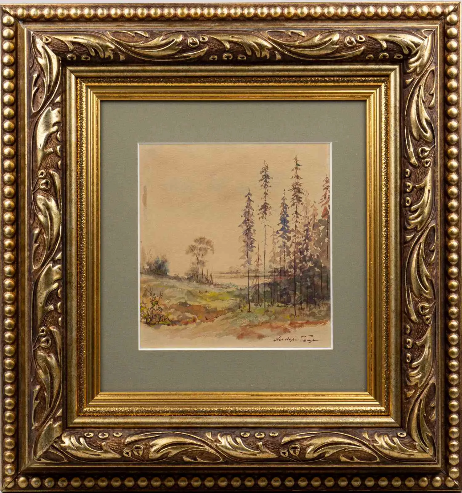 Бенуа Альберт Александрович. Опушка. 1900-е годы.