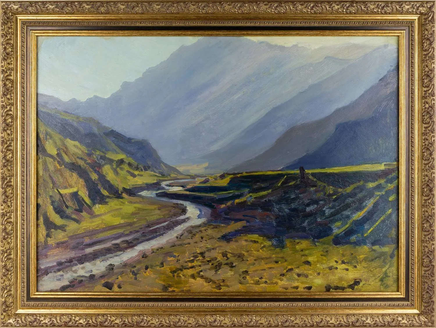Бродская Лидия Исааковна. Утро в горах кавказа. 1967.