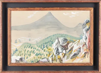 Григорьев Борис Дмитриевич. Горный пейзаж. 1936