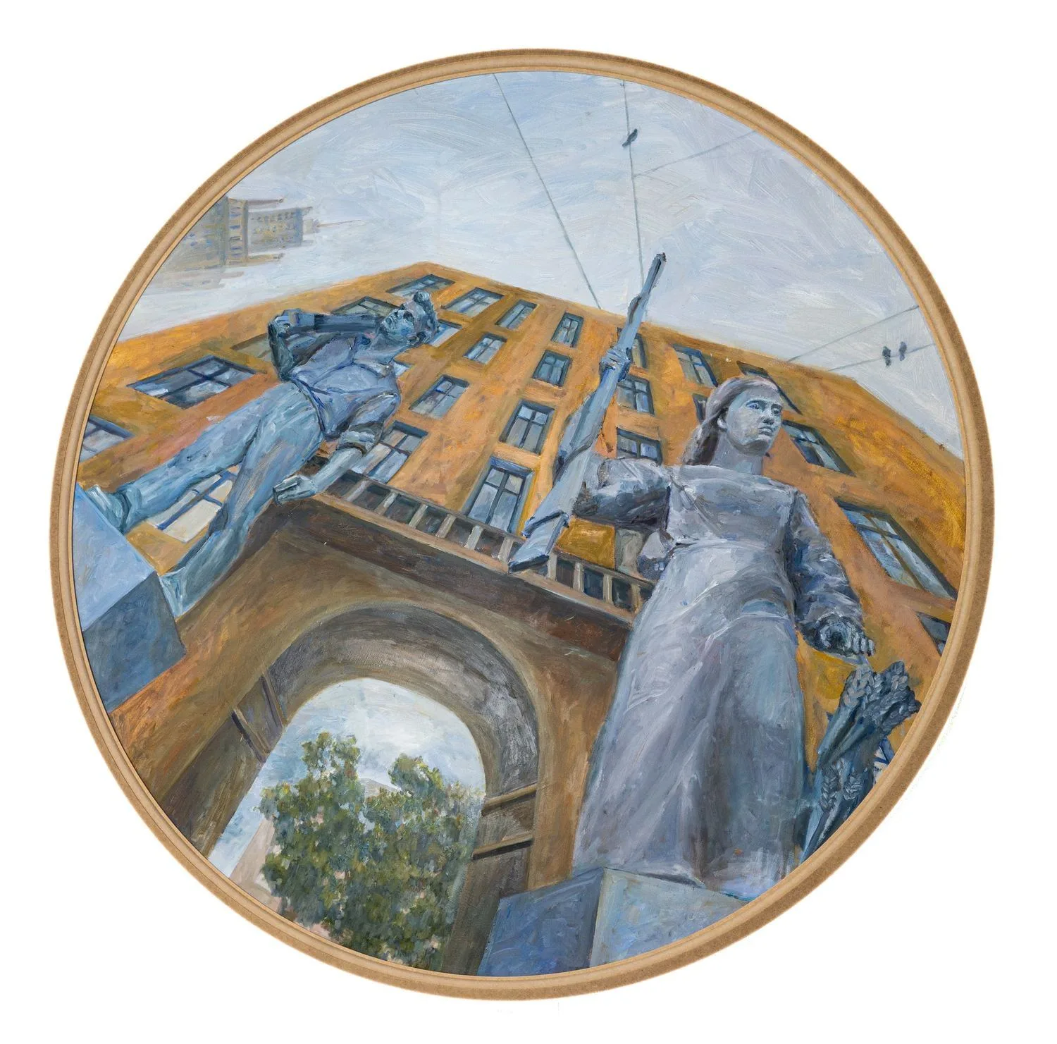 Осипова Юлия. Дом с фигурами. 2021.