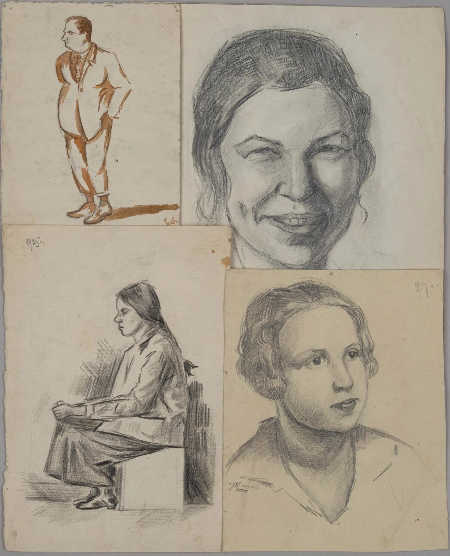 Неизвестный художник. Эскизы. 1920-е годы.