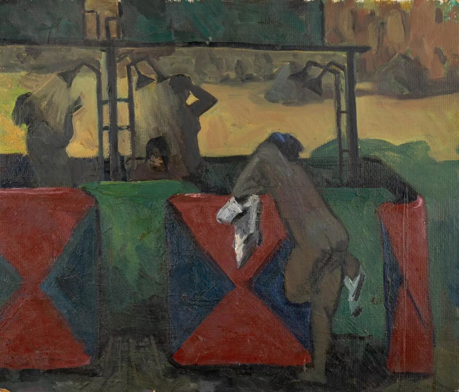 Глушков Сергей Сергеевич. Летний душ. 1970-е годы.