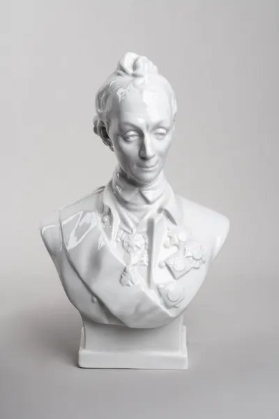 Бюст А.В. Суворова. СССР, Ленинградский фарфоровый завод, автор модели - И.Я. Гинцбург, 1950-60-е годы.