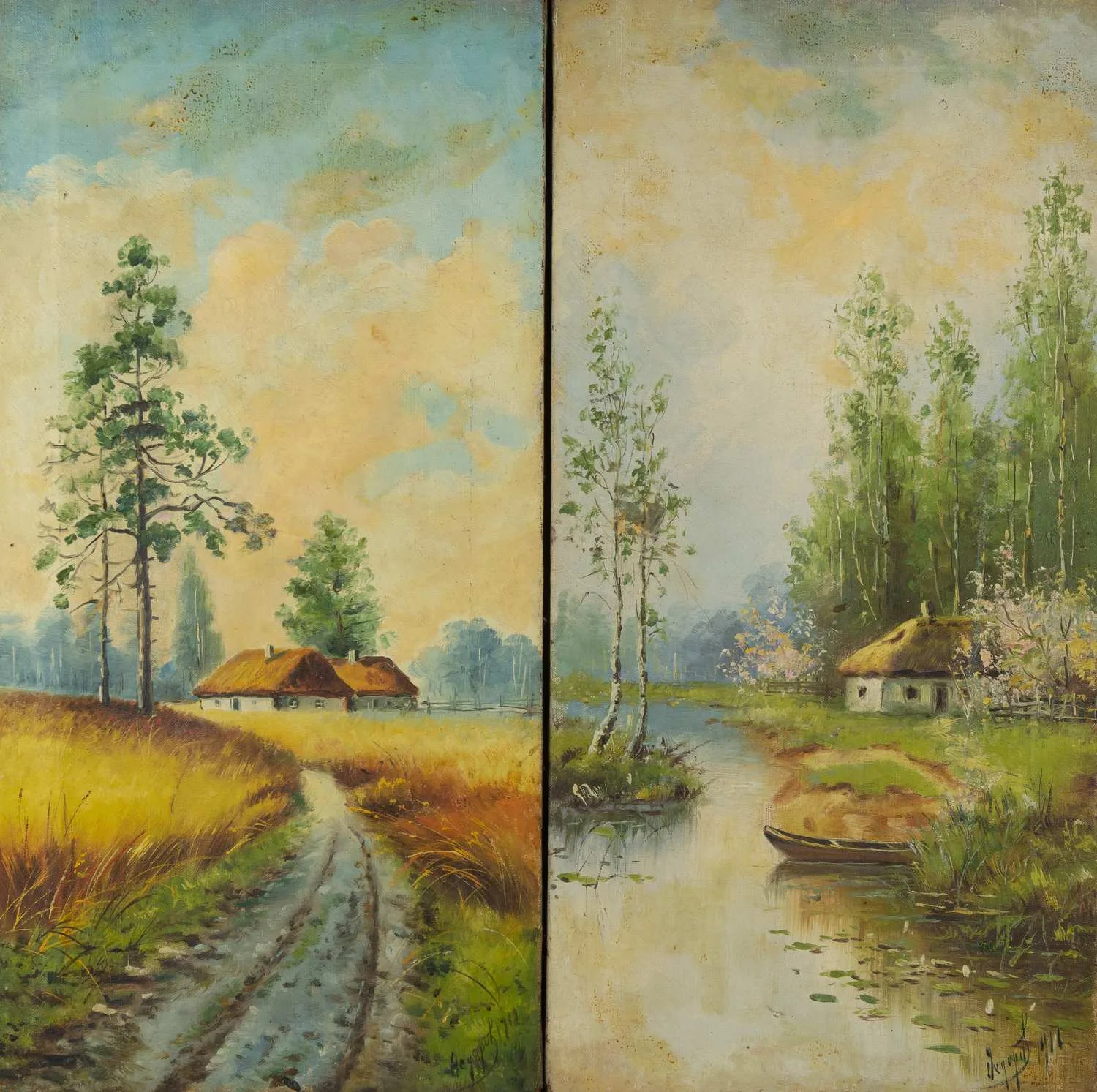 Федоров Василий Герасимович. Хаты. Парная работа. 1912-1916.