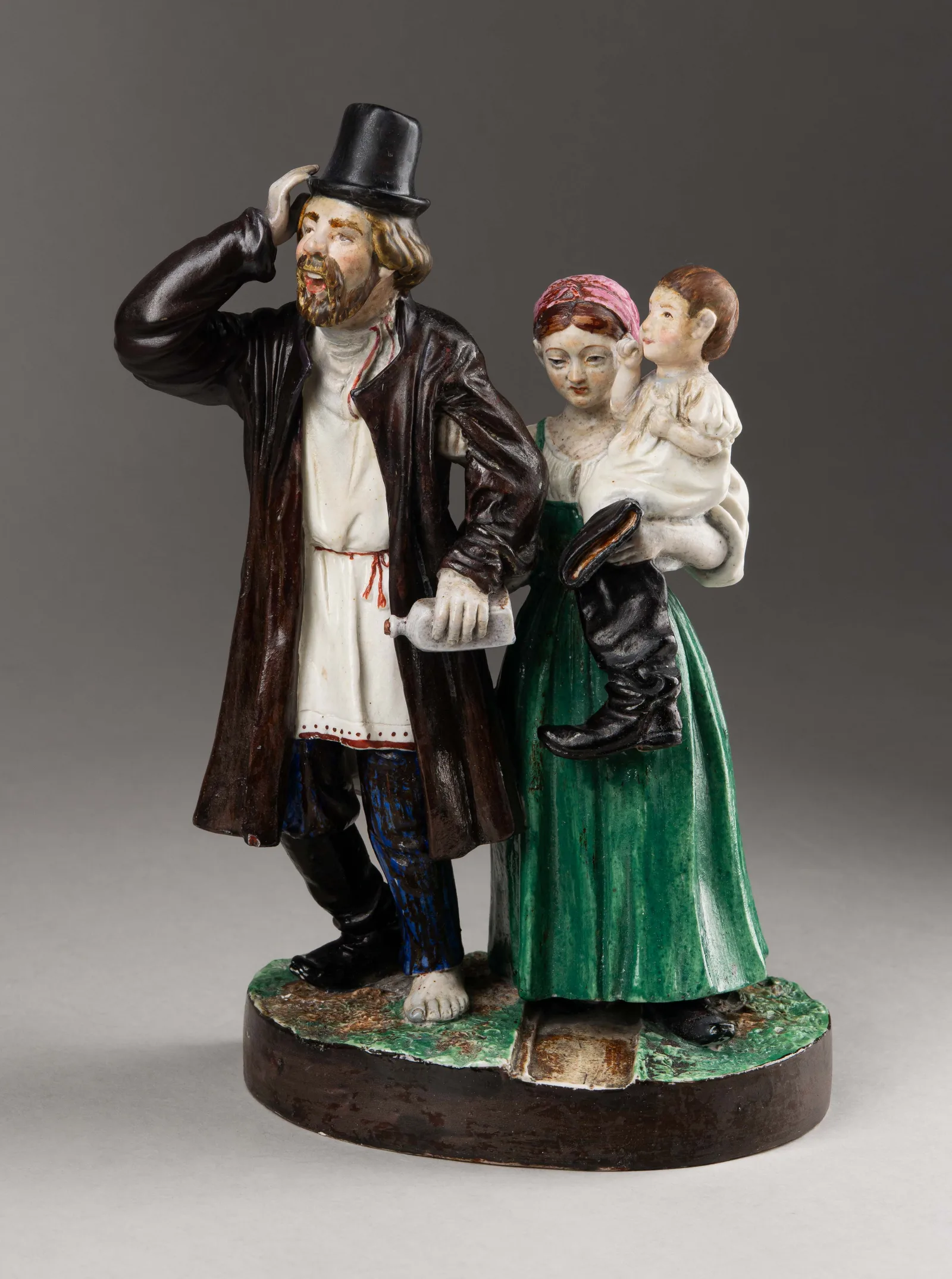 Скульптура «Из кабака». Россия, завод И.А. Иконникова, 1860-1870-е гг.
