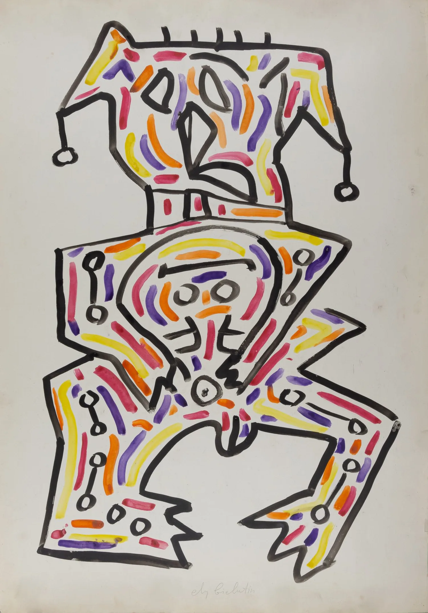 Белютин Элий Михайлович. Клоун. 1960-е - 1970-е годы.