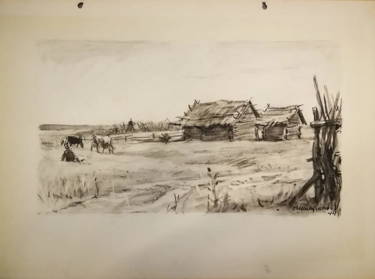 Шмаринов Д.А. На выпасе. 1944.