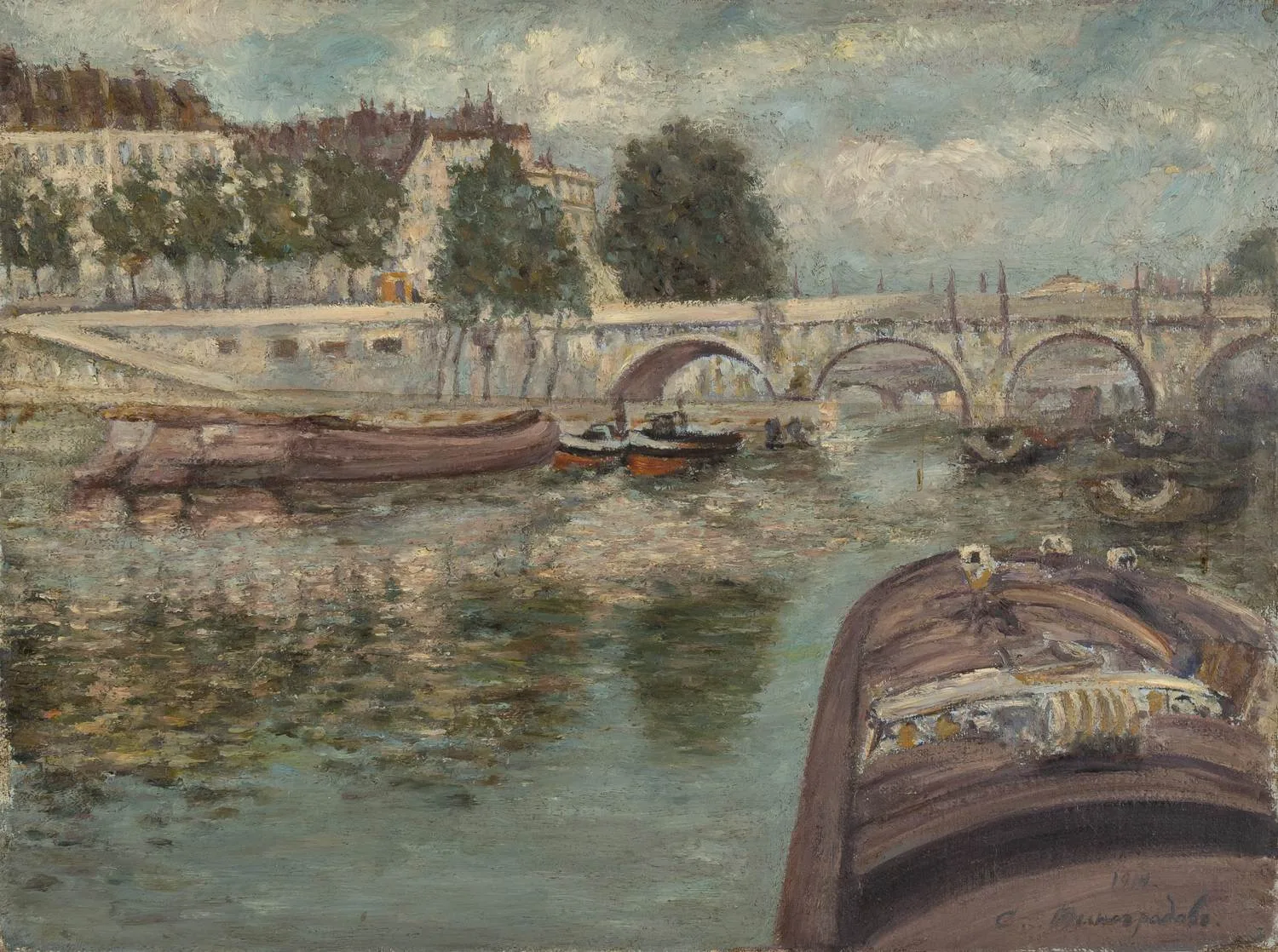 Виноградов Сергей Арсеньевич (?). Сена. 1914.