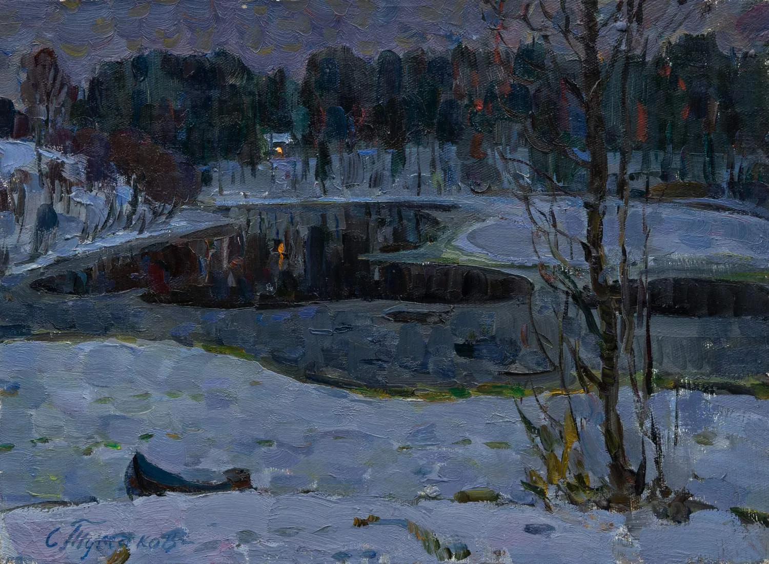 Тумаков Сергей Павлович. Вечер. 1954.