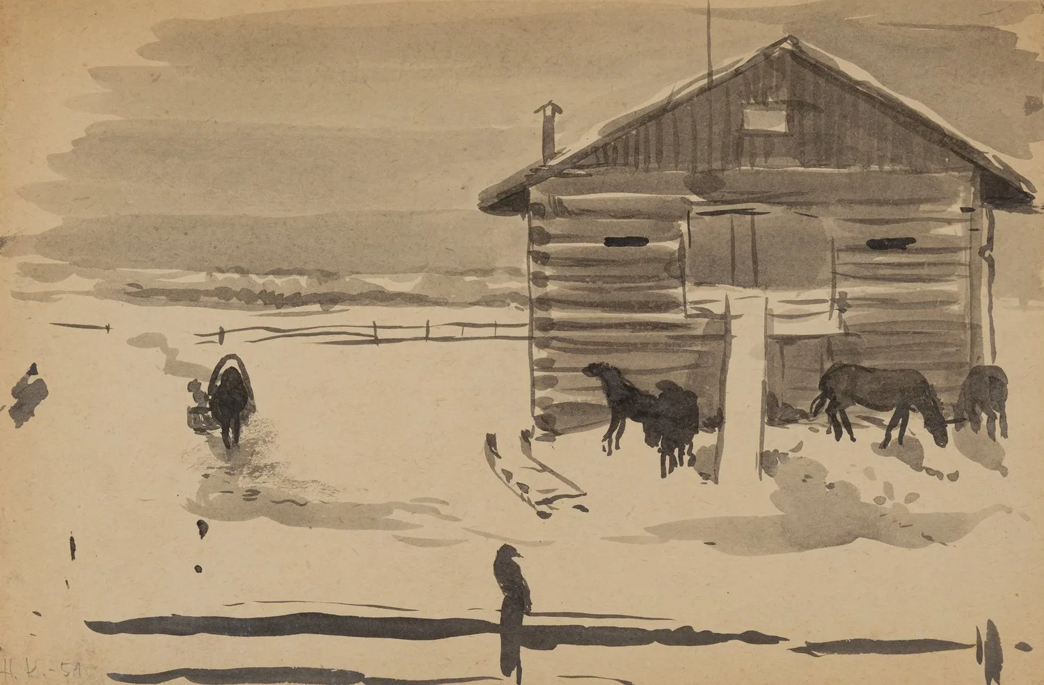 Назаров Константин Борисович. Двор. 1951.