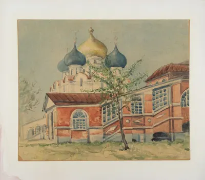 Неизвестный художник (Г. Томяев по подписи). Новодевичий монастырь. 1937.
