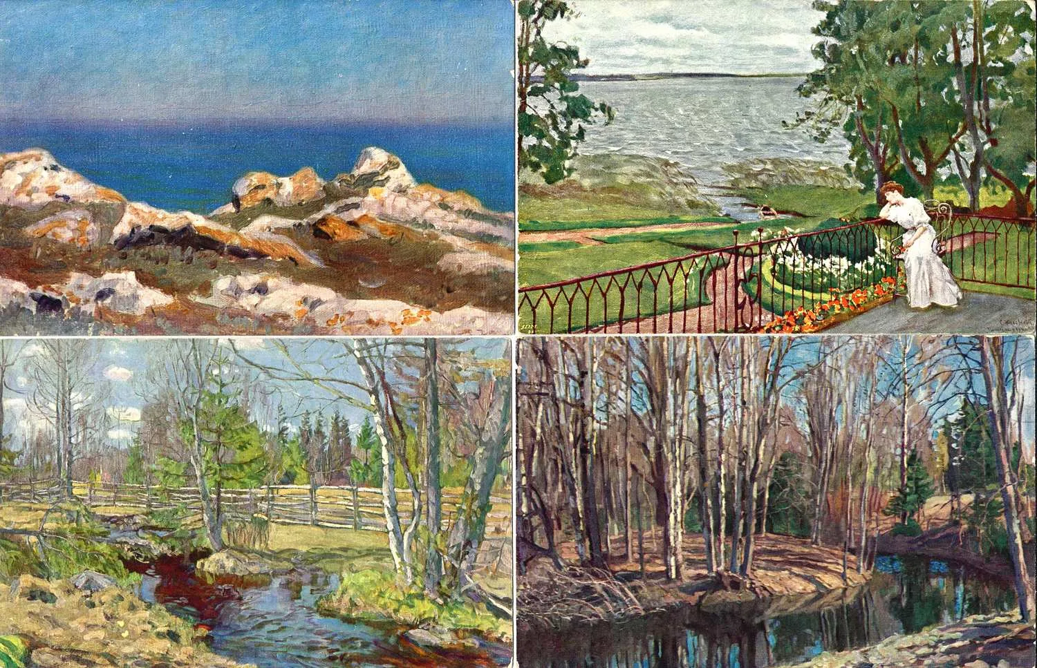 79 открыток «Русская живопись». Россия, Зап. Европа (для России), нач. XX века.