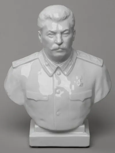 Бюст Сталина. СССР, Ленинградский фарфоровый завод, 1950-е годы.