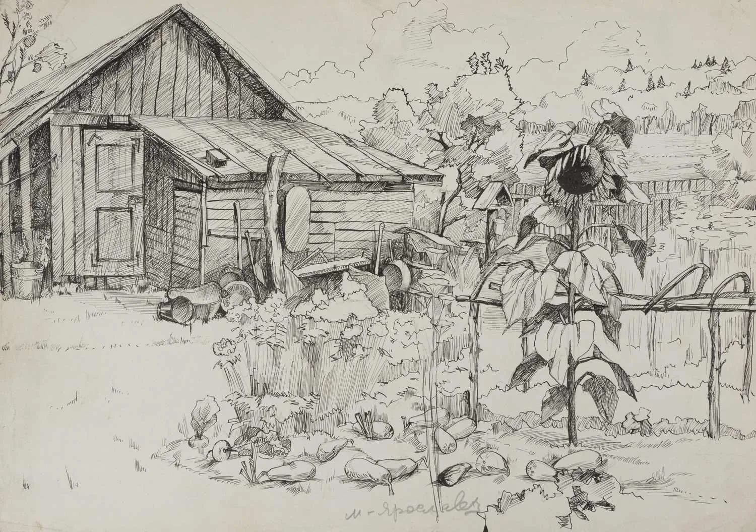 Неизвестный художник. Малый Ярославец. 1970-е годы.