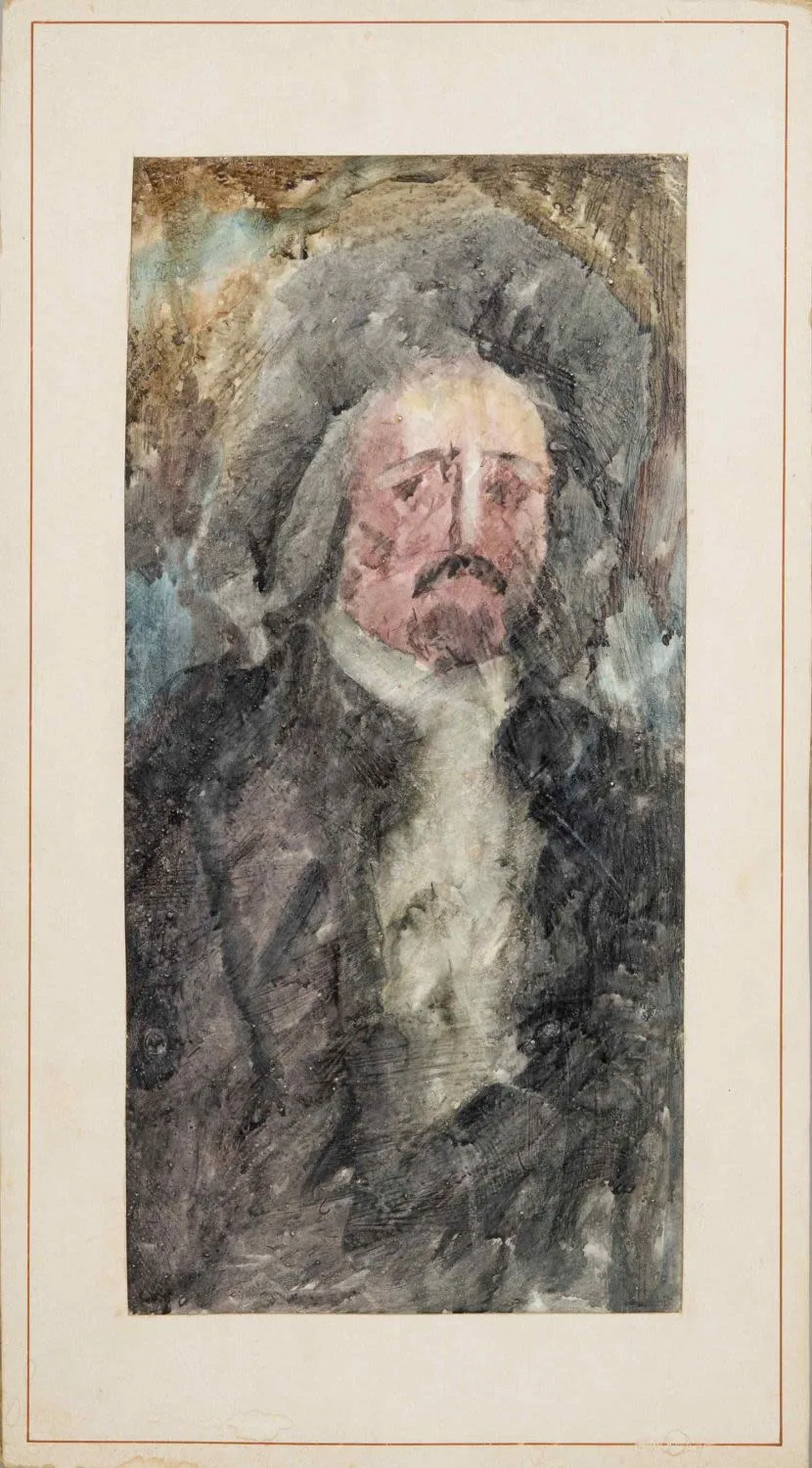 Попов Борис Никанорович. Портрет мужчины. 1993.