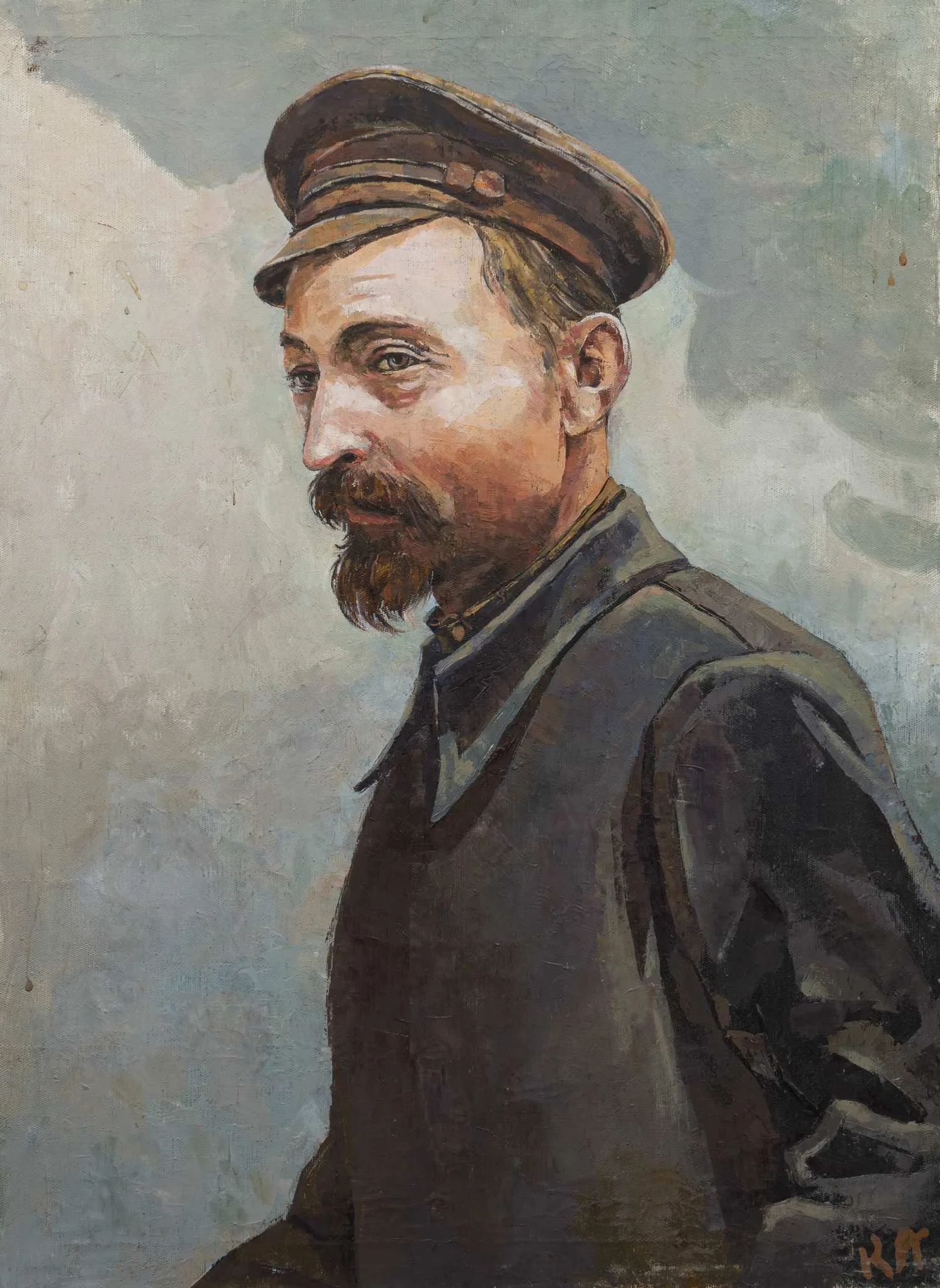 Неизвестный художник (Инициалы К.А.). Портрет Феликса Эдмундовича Дзержинского. 1960-е годы.