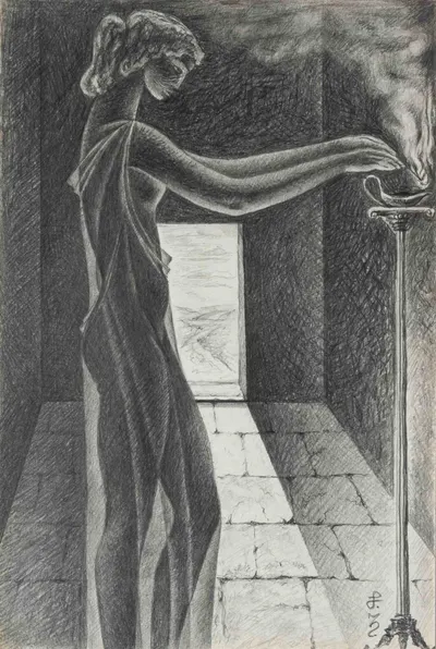 Рябов С. Деметра у пламени. 1972.
