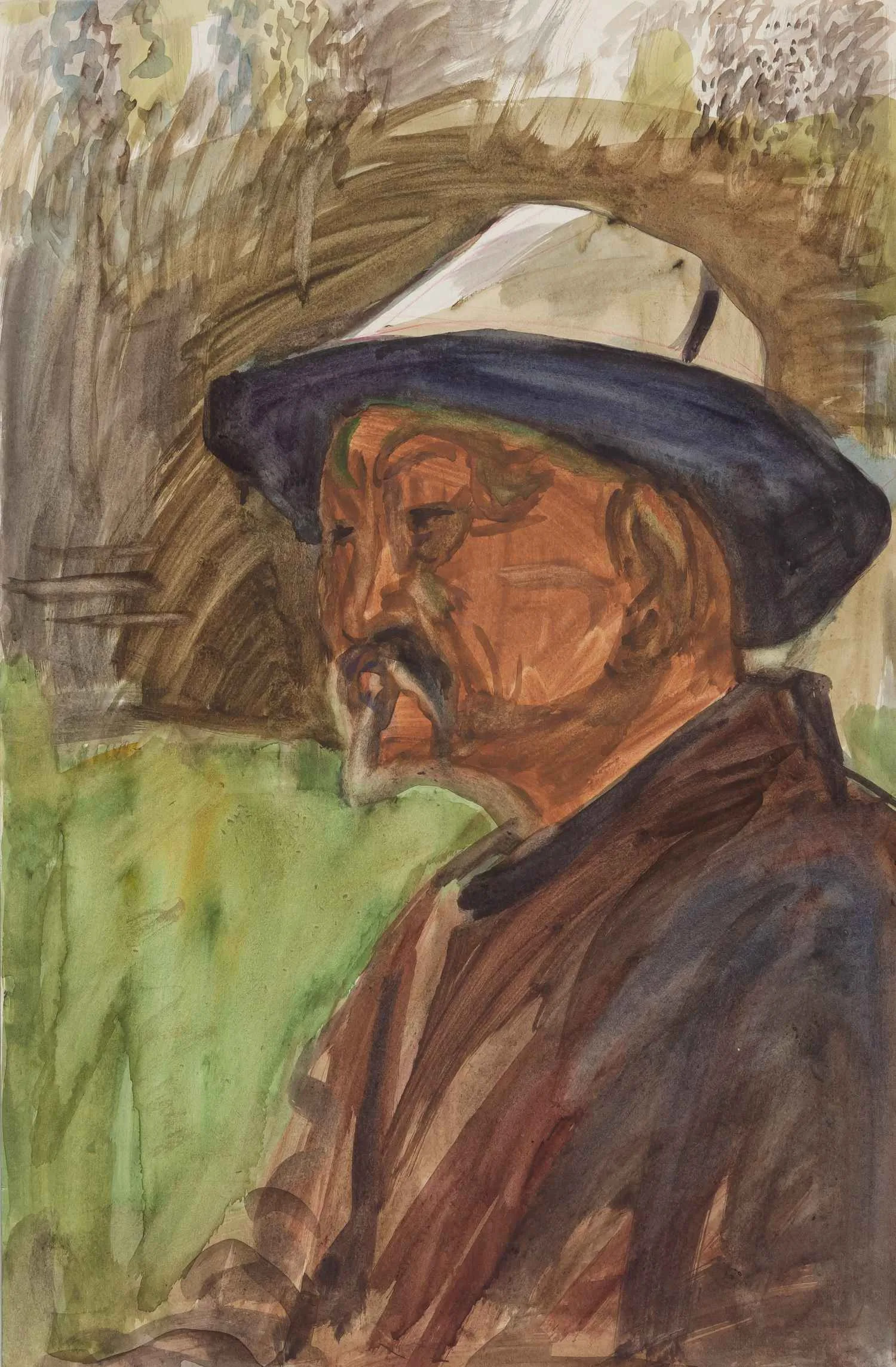 Неизвестный художник. Портрет мужчины. 1970-е - 1980-е годы.