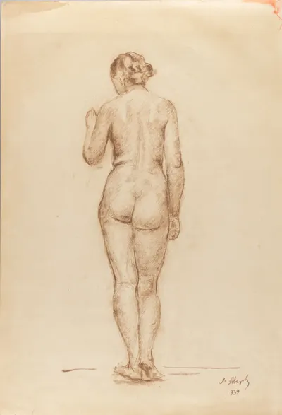 Аветов Михаил Никитич. Натурщица. 1939.