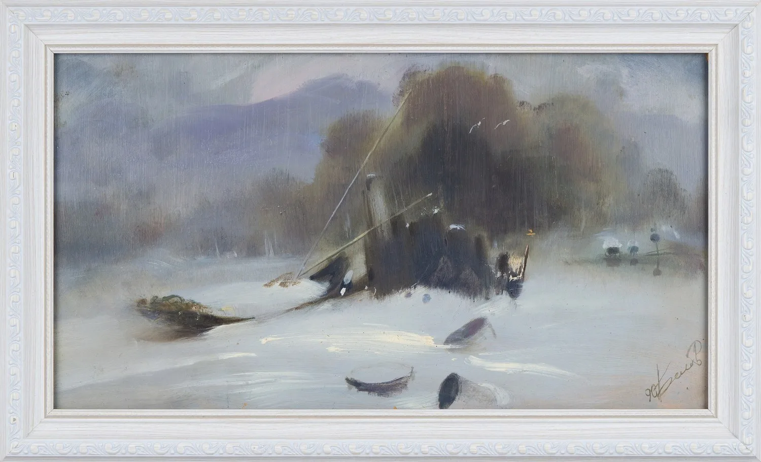 Белов Анатолий Алексеевич. Зимняя Балтика. 1990.