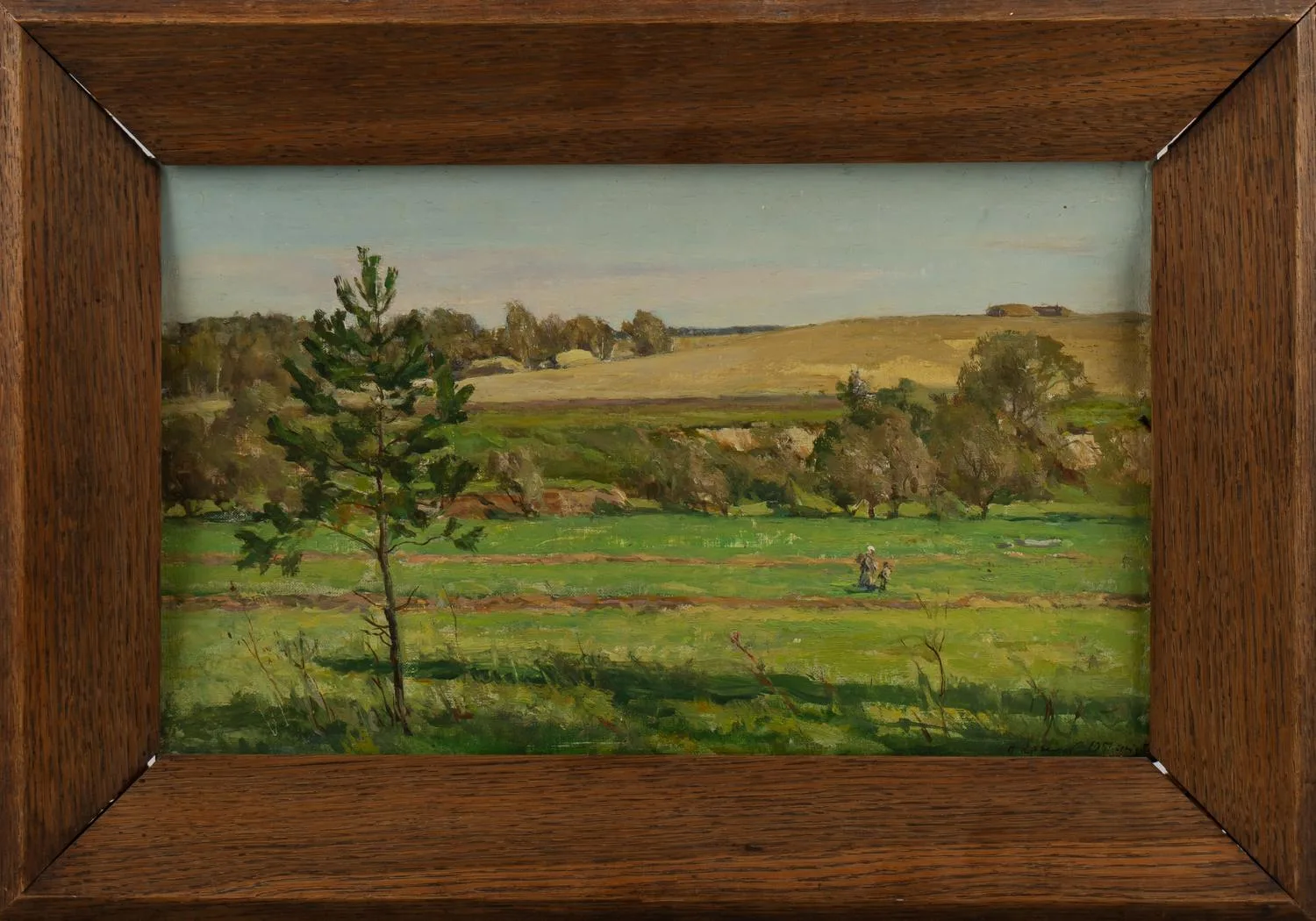 (Кукрыниксы в подарок зам. министра культуры СССР В.С. Кеменову) Порфирий Крылов (Кукрыниксы). Страхово, окрестности Поленово. 1951 год.